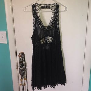 Vintage Havana Sheer Dress, size Large